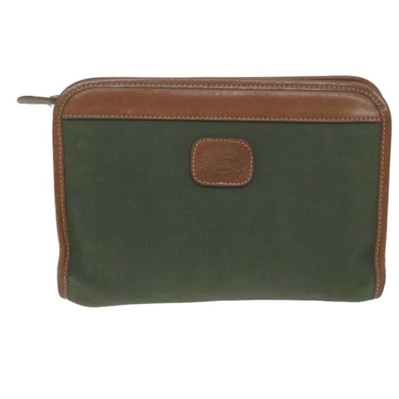 Vintage Rare Burberry Canvas Clutch Bag